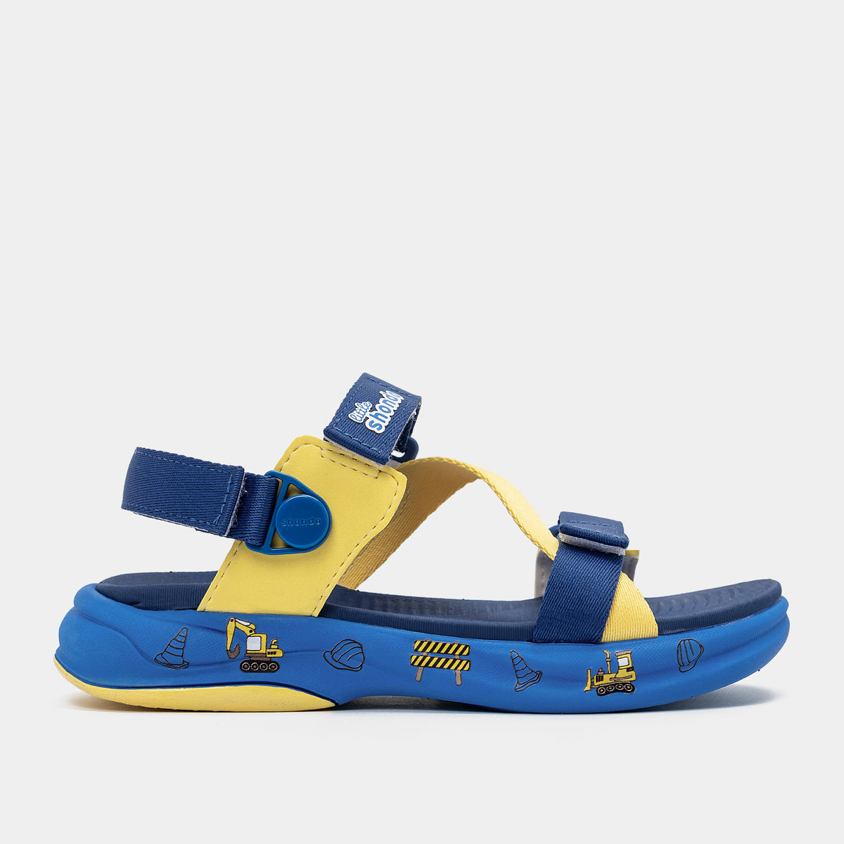 Sandal trẻ em Little 8 quai xoay xanh dương