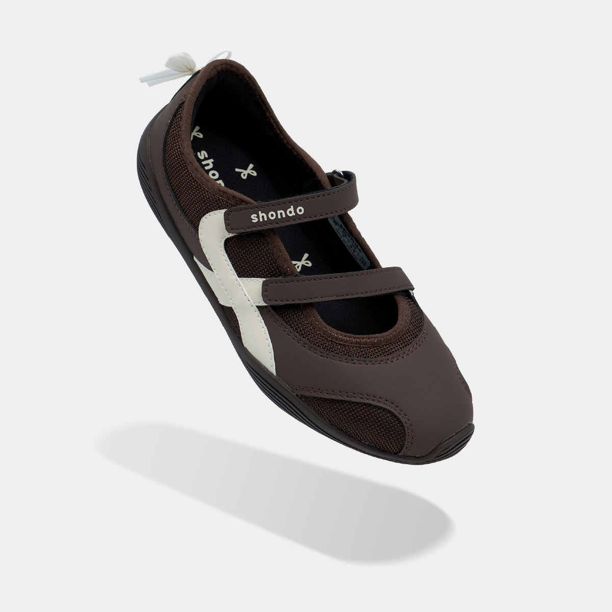 Giày Sneaker Ballet Minie Phối Nơ Nữ Nâu