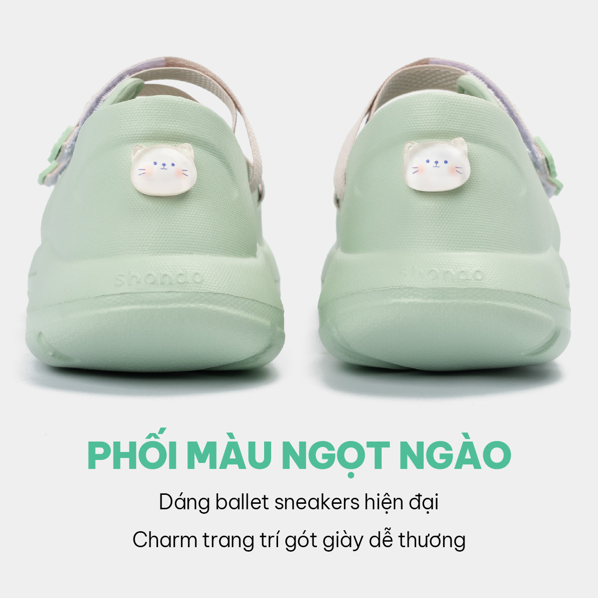 Giày ballet sneaker bé gái Little Dreamie xanh ngọc