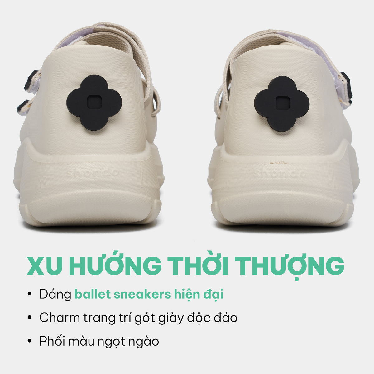 Giày ballet sneaker nữ Dreamie trắng
