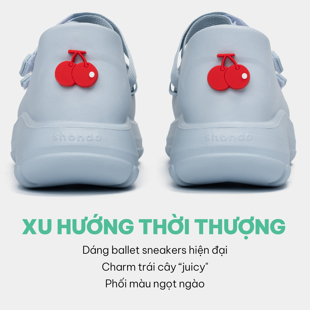 Giày ballet sneaker nữ Dreamie xanh trời