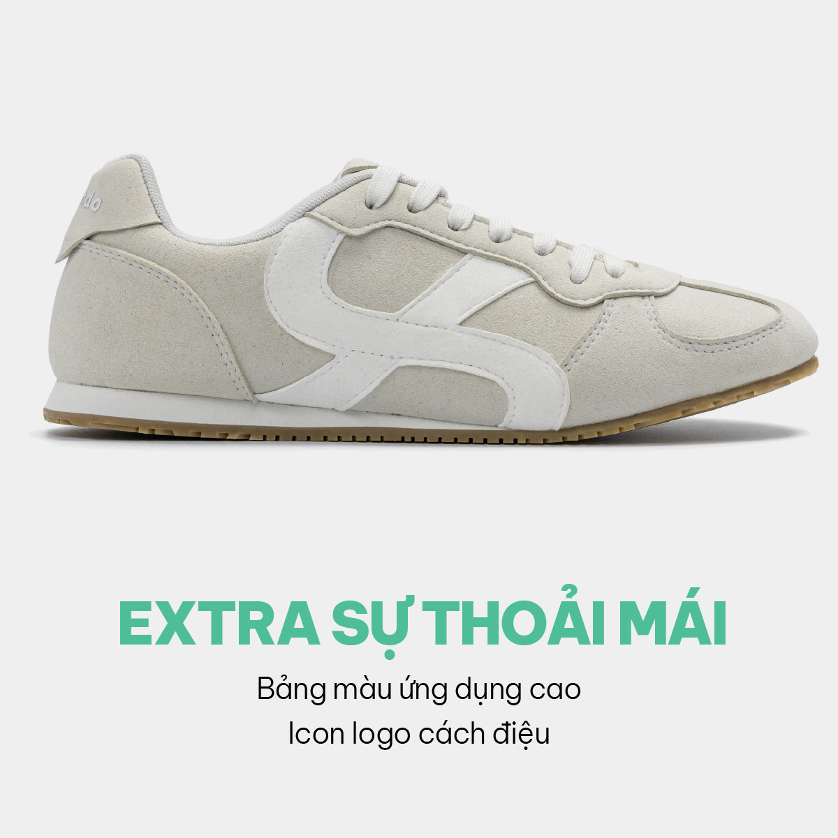 Giày sneaker đế thấp nam nữ Class 5 xám