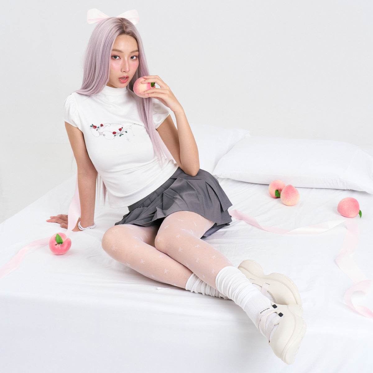 Giày ballet sneaker nữ Dreamie trắng