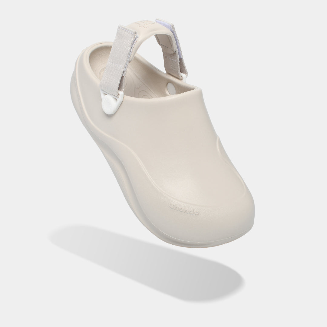 Clog SUKE nhựa đúc nam nữ trắng