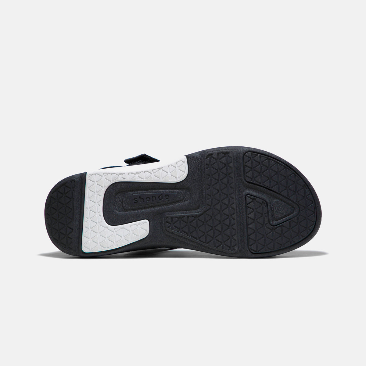 Sandals F7 Racing đế đen phối trắng quai đen