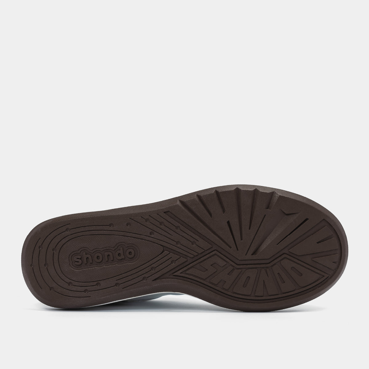 Giày sneaker Class 2 logo Shondo nam nữ trắng nâu