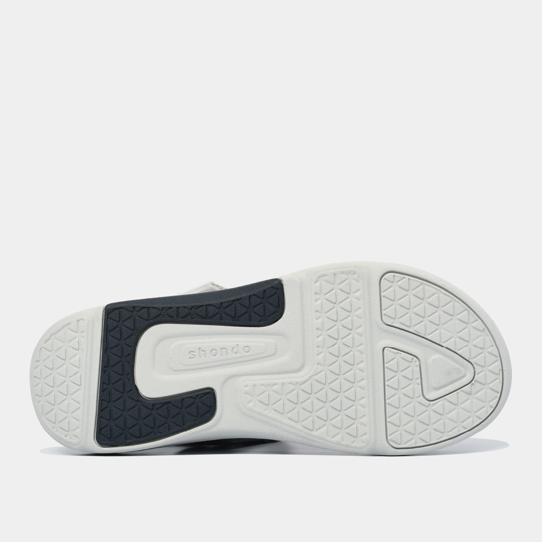 Giày Sandal Nam Nữ Shondo F7R Quai Chéo Xám Rêu Xanh Dương