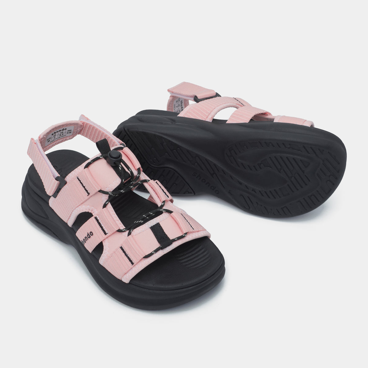 Giày Sandal F8B Hiking nữ hồng đen
