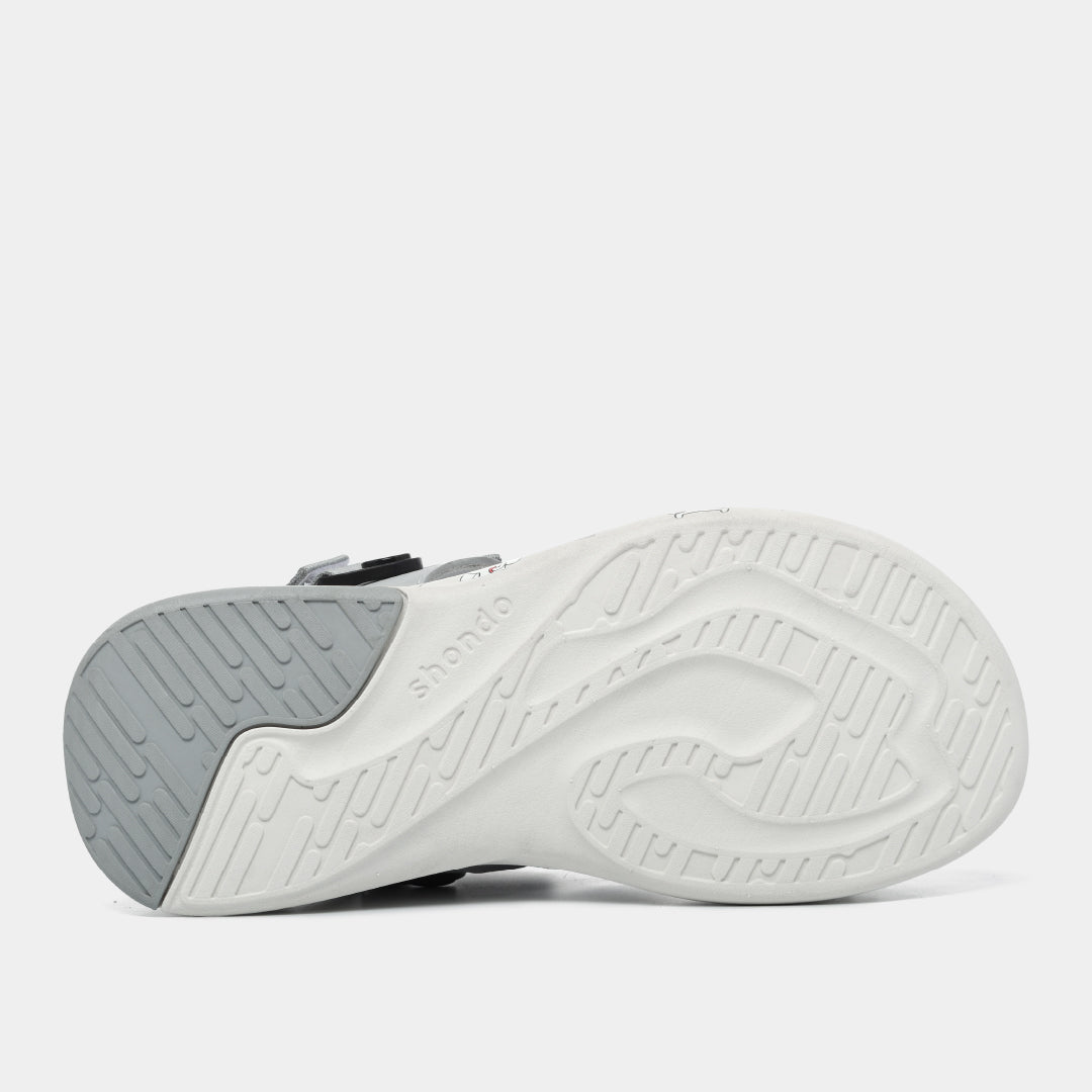 Sandal F8B T7M nam nữ khóa xoay xám