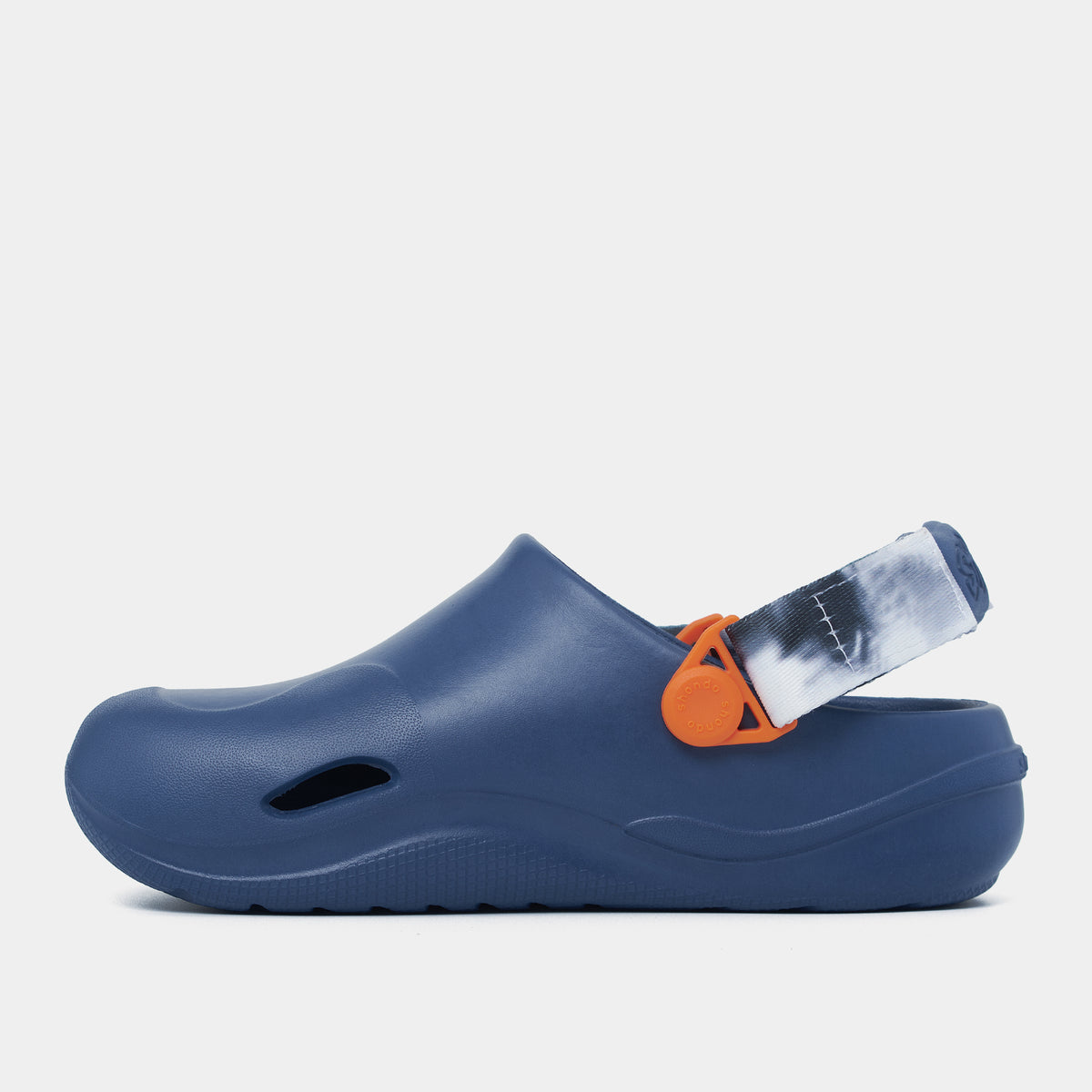 Clog Little Suke bé trai nhựa đúc xanh đậm