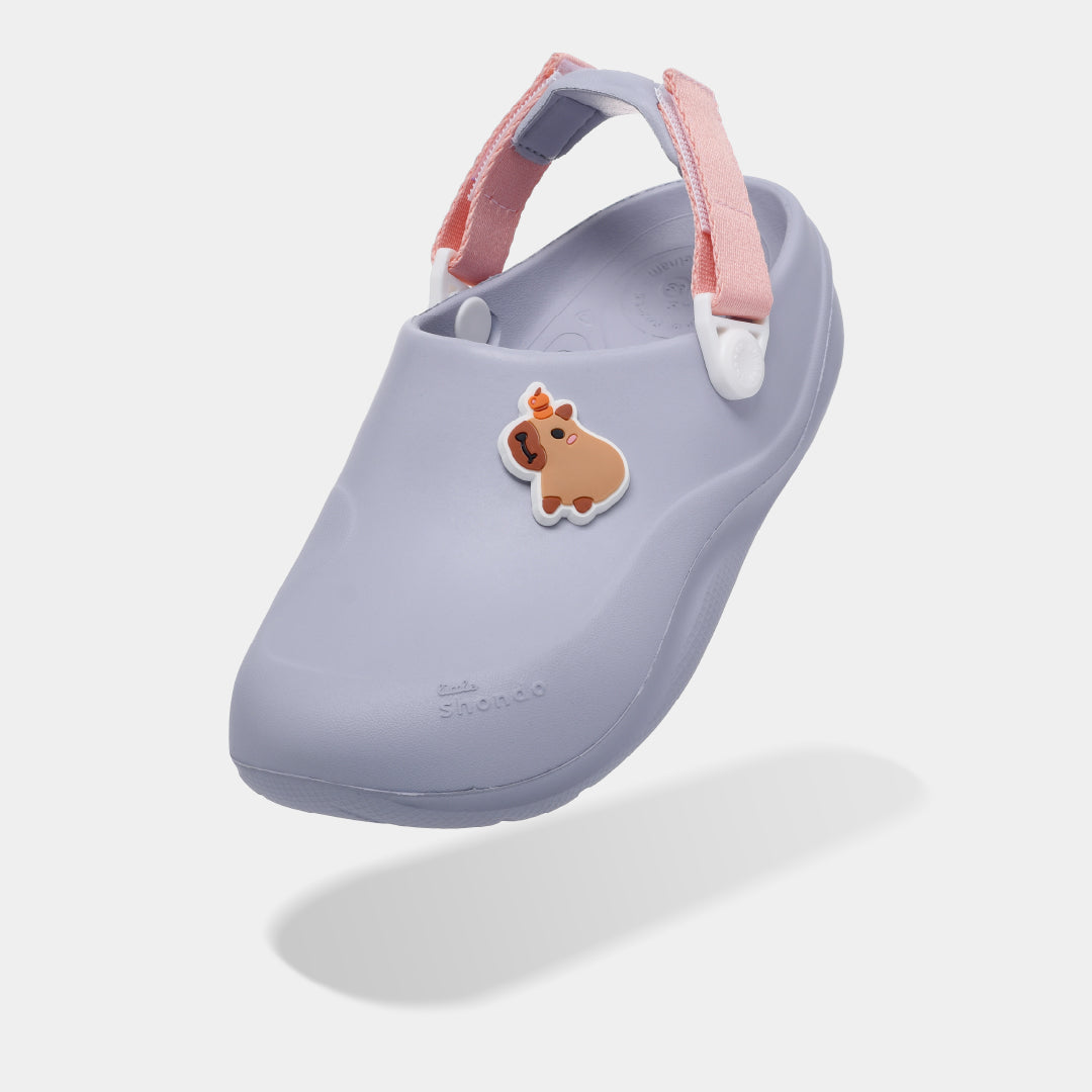 Clog Little Suke bé gái nhựa đúc tím