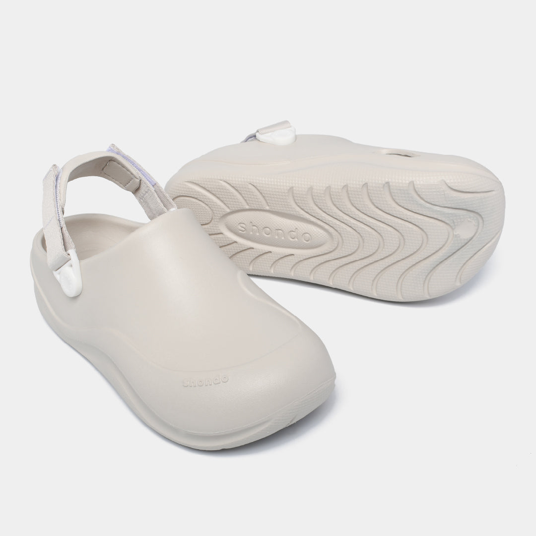 Clog SUKE nhựa đúc nam nữ trắng