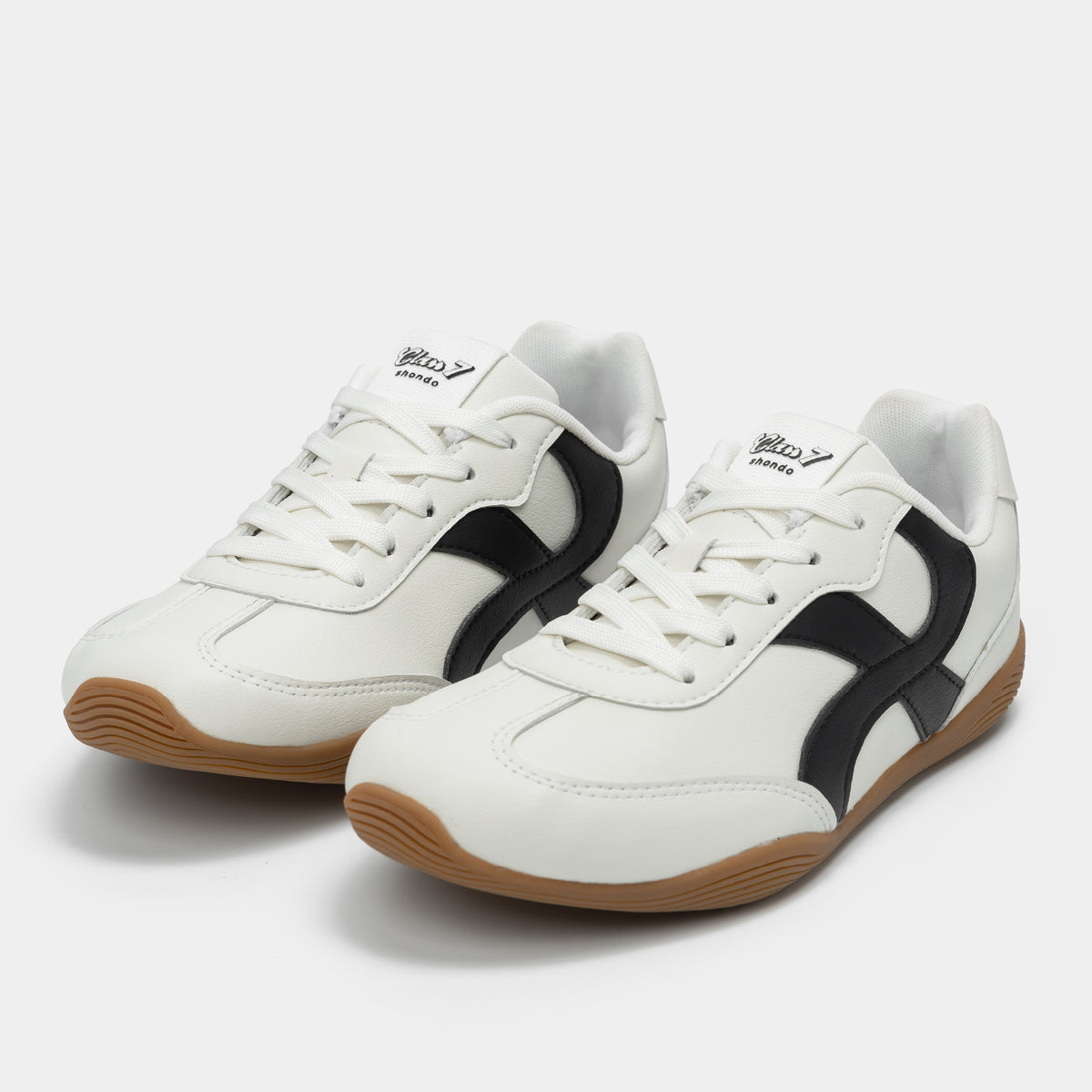 Giày Sneaker Shondo Class 7 Đế Thấp Unisex Màu Trắng