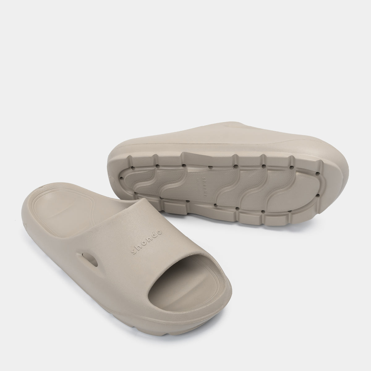 Dép bánh mì nhựa đúc Trendy 6 unisex nâu nhạt
