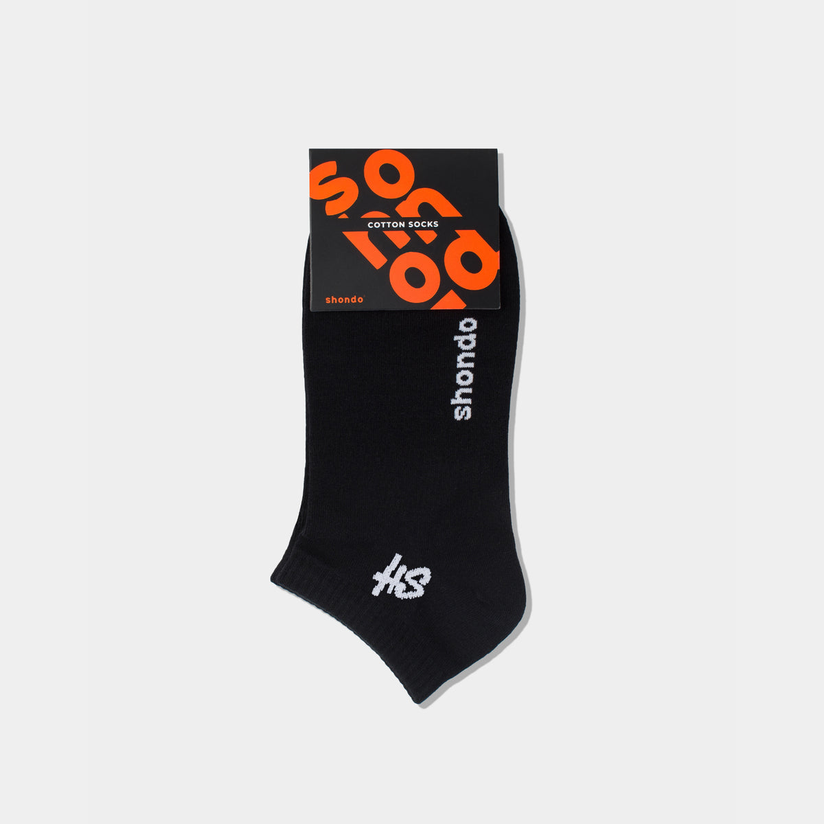Set 2 vớ cổ thấp trắng và đen logo SH