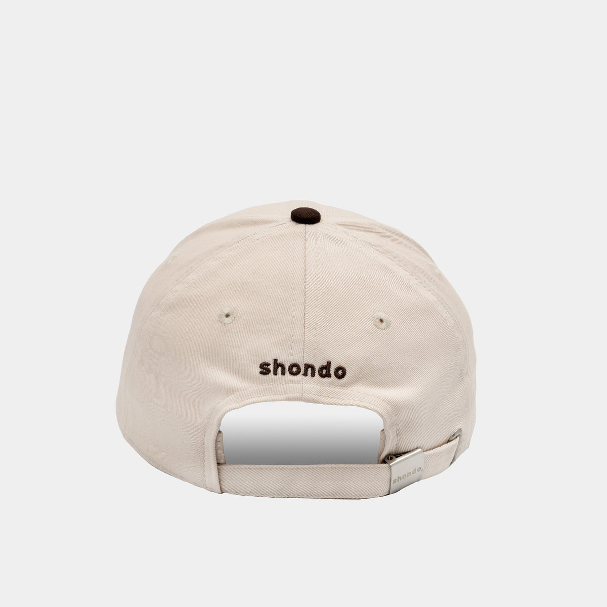 Nón lưỡi trai thêu logo Shondo be nâu