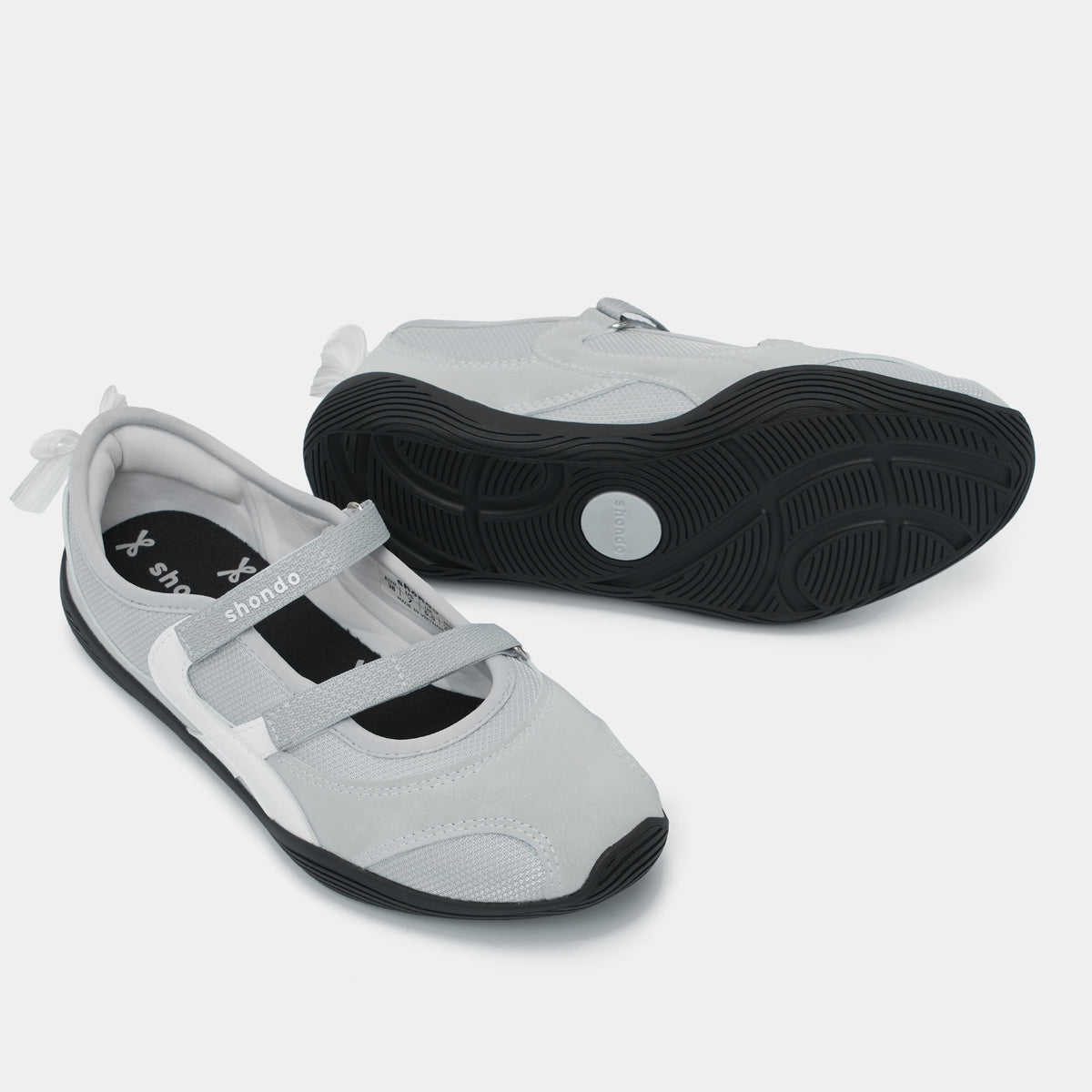 Giày Sneaker ballet Minie nơ nữ xám xanh