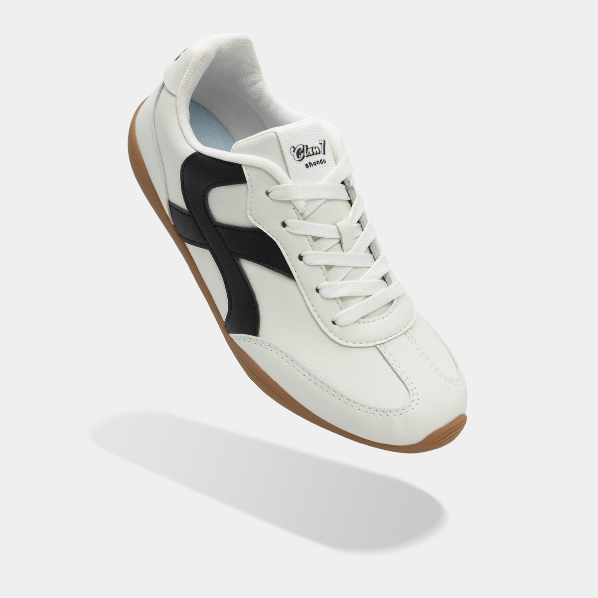 Giày Sneaker Shondo Class 7 Đế Thấp Unisex Màu Trắng
