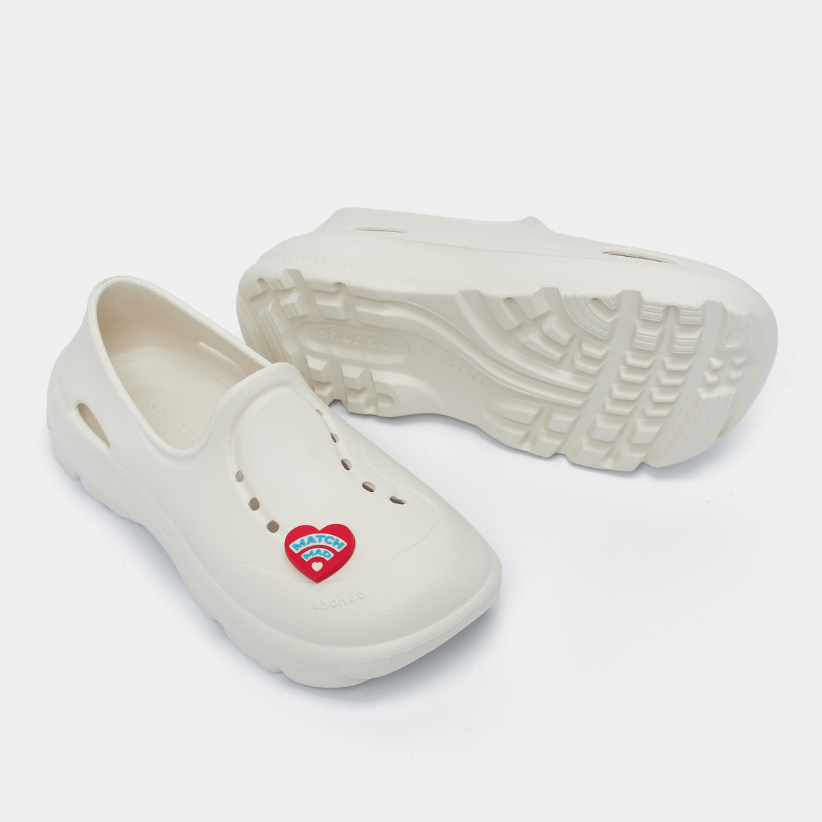 Giày Sneaker Shondo EZI Limax Nữ Valentine Màu Trắng Kem