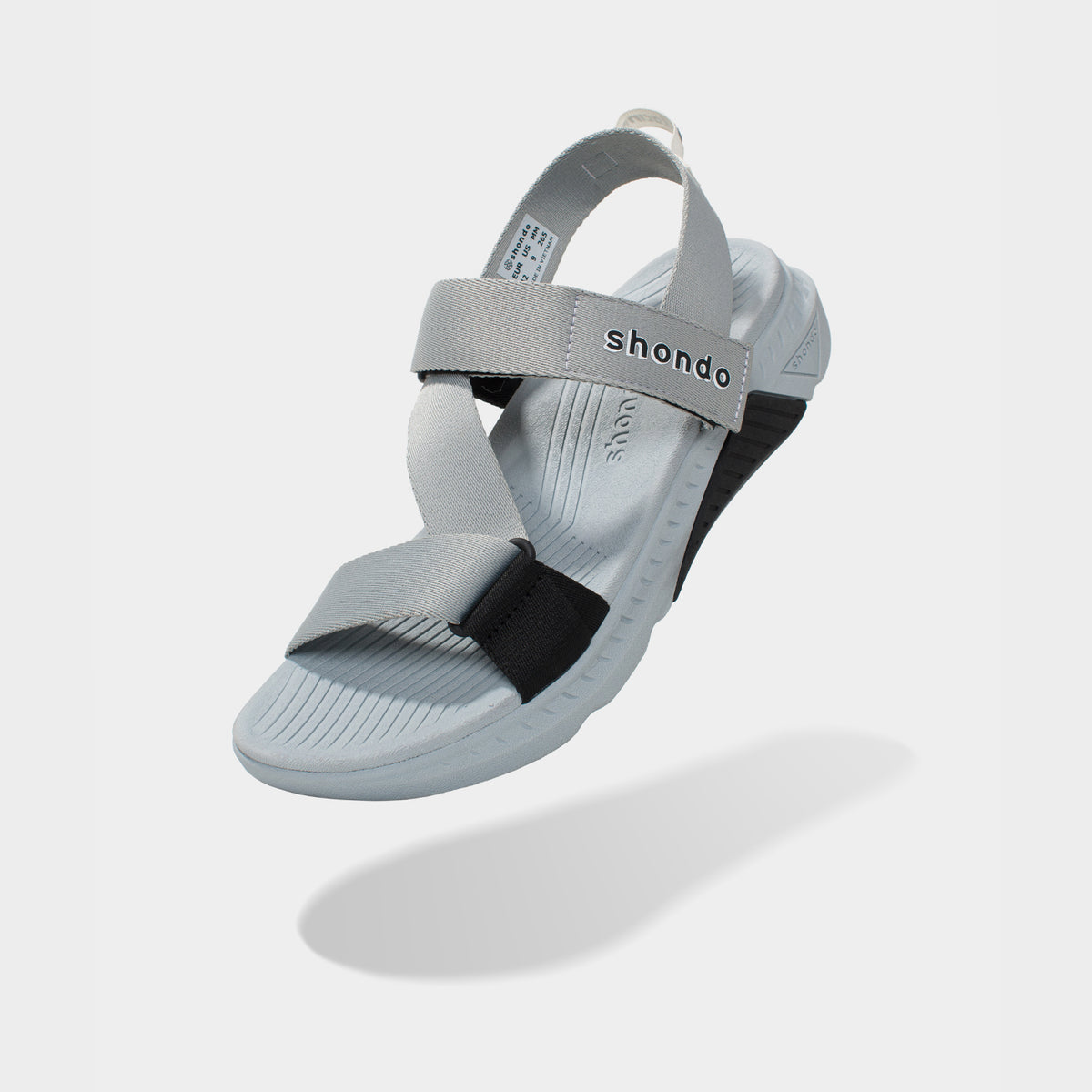 Sandals F7 racing xám phối đen