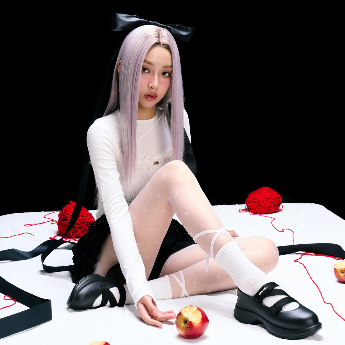 Giày ballet sneaker nữ Dreamie đen