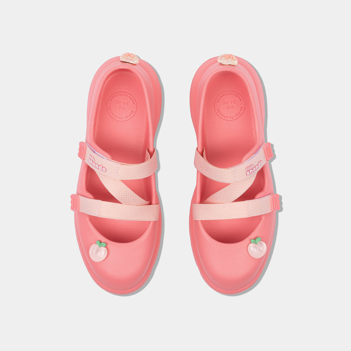 Giày ballet sneaker bé gái Little Dreamie hồng đậm