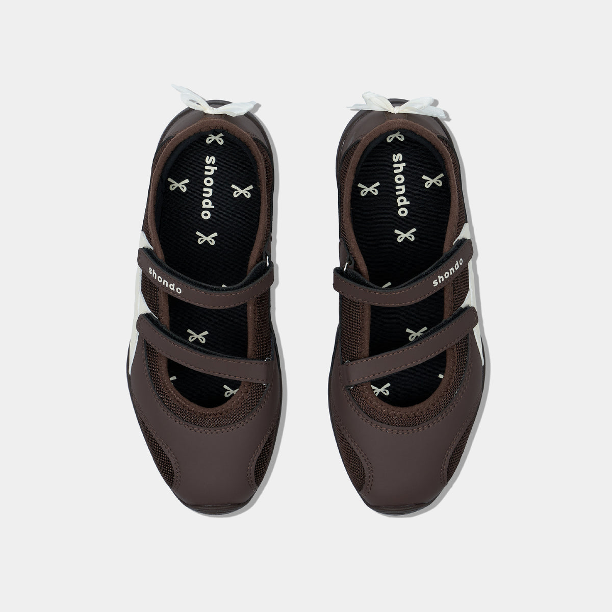 Giày Sneaker Ballet Minie Phối Nơ Nữ Nâu