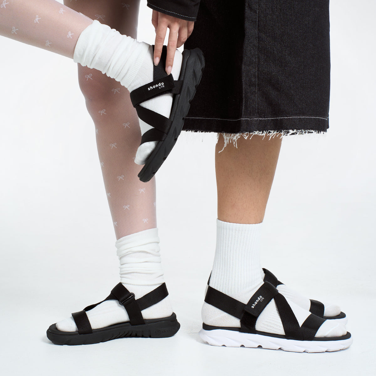 Giày Sandal Shondo F6S Lite Unisex Full Đen