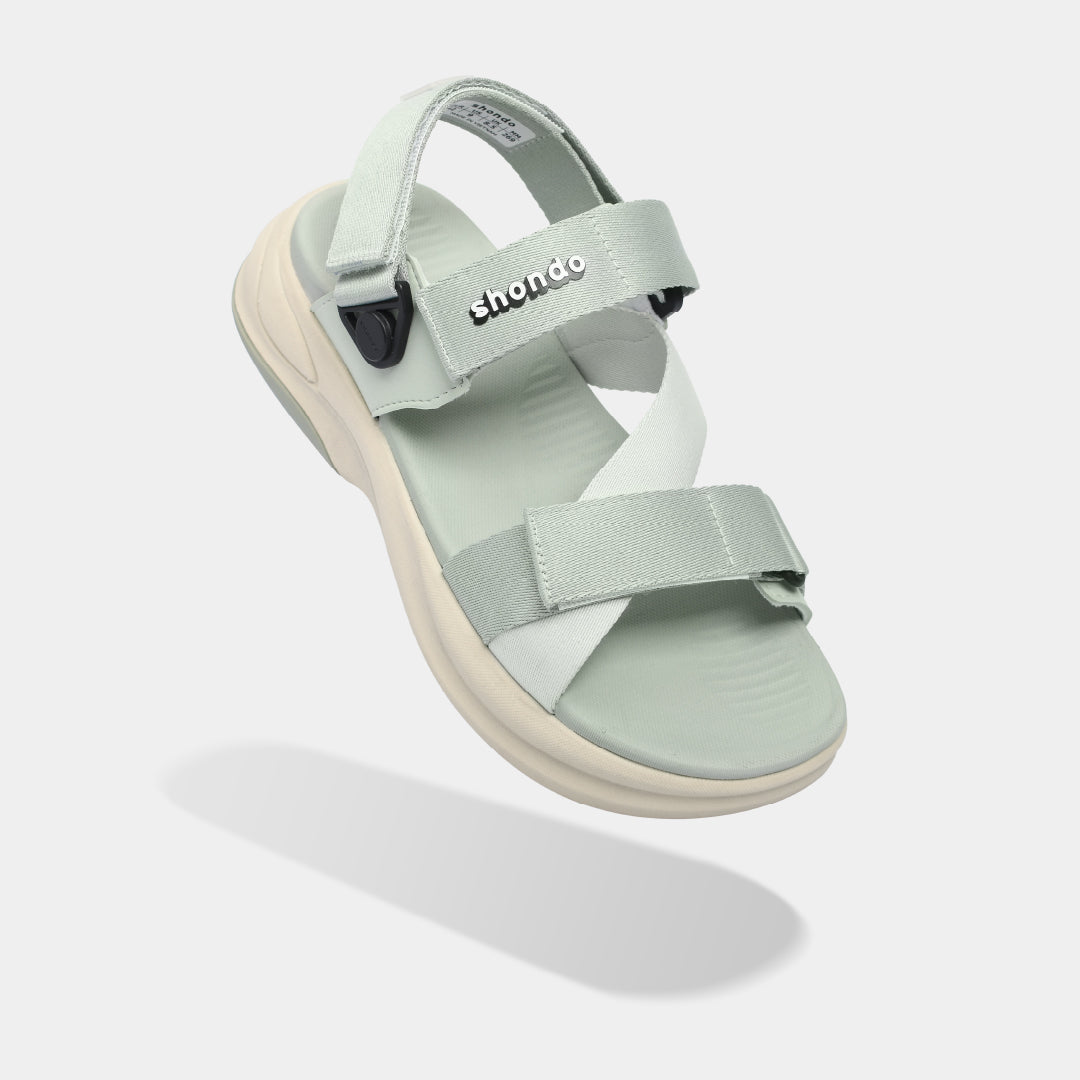 Sandal nam nữ F8B quai xoay xanh mint