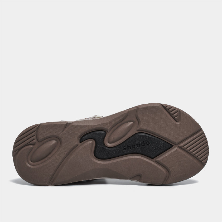 Sandal F8M thể thao nam nữ quai chéo nâu