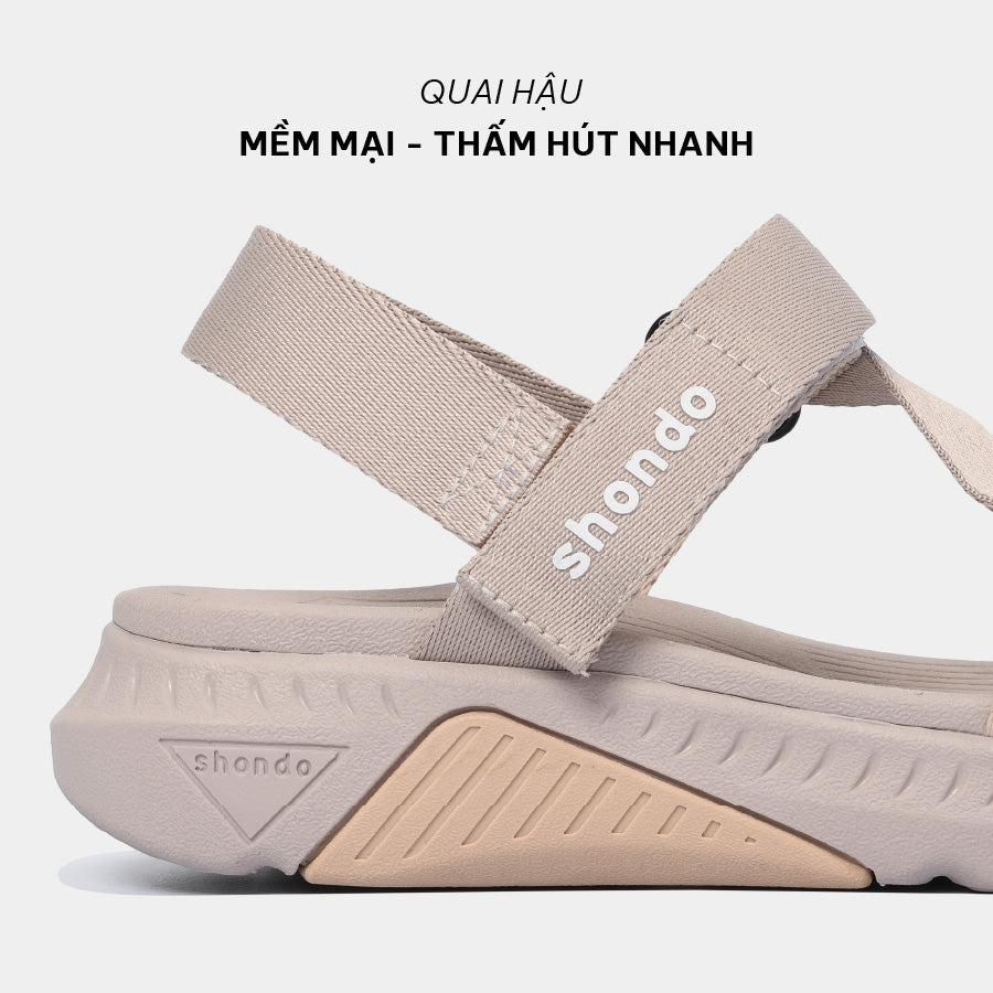 Sandal nữ F7R nâu hồng