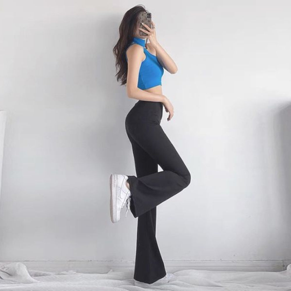 Quần ống loe đi với giày gì