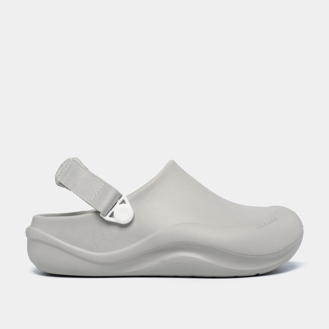 Clog SUKE nhựa đúc nam nữ xám