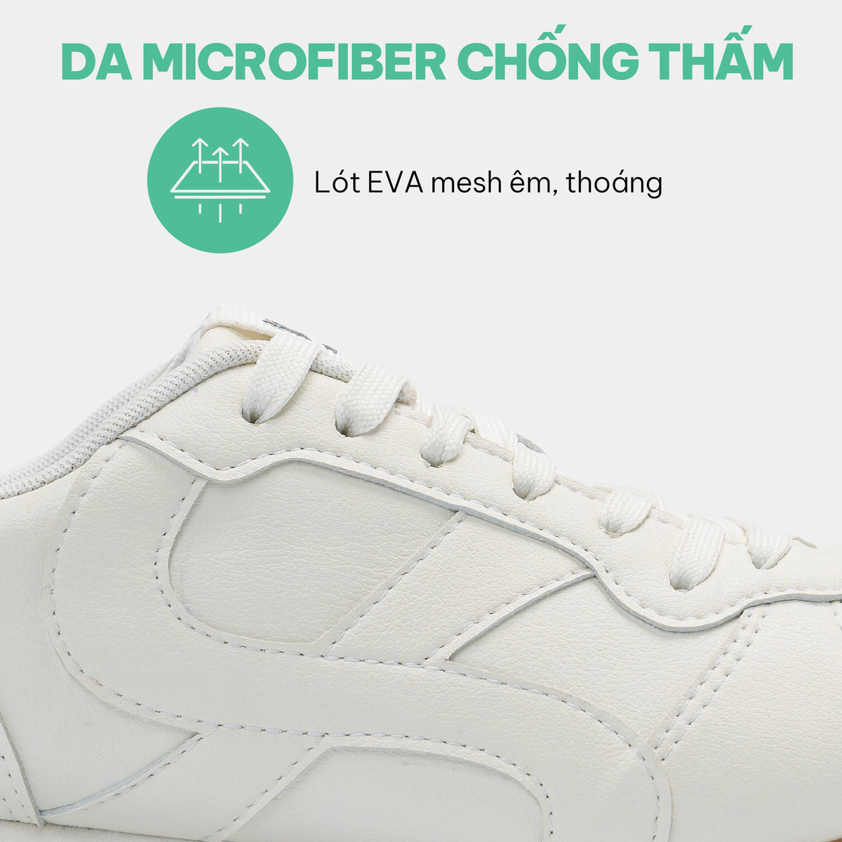 Giày sneaker đế thấp nam nữ Class 5 trắng