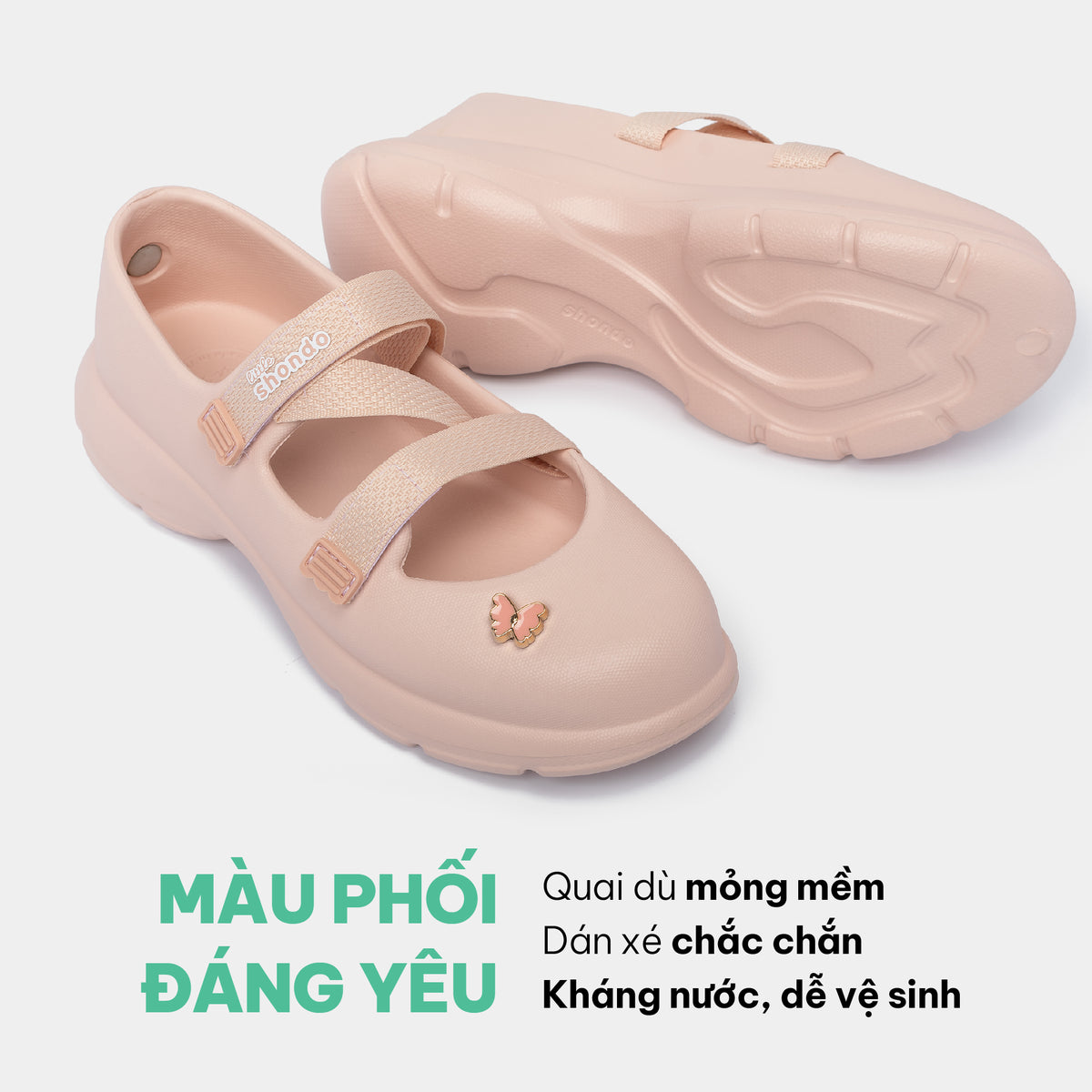 Giày ballet sneaker bé gái Little Dreamie hồng