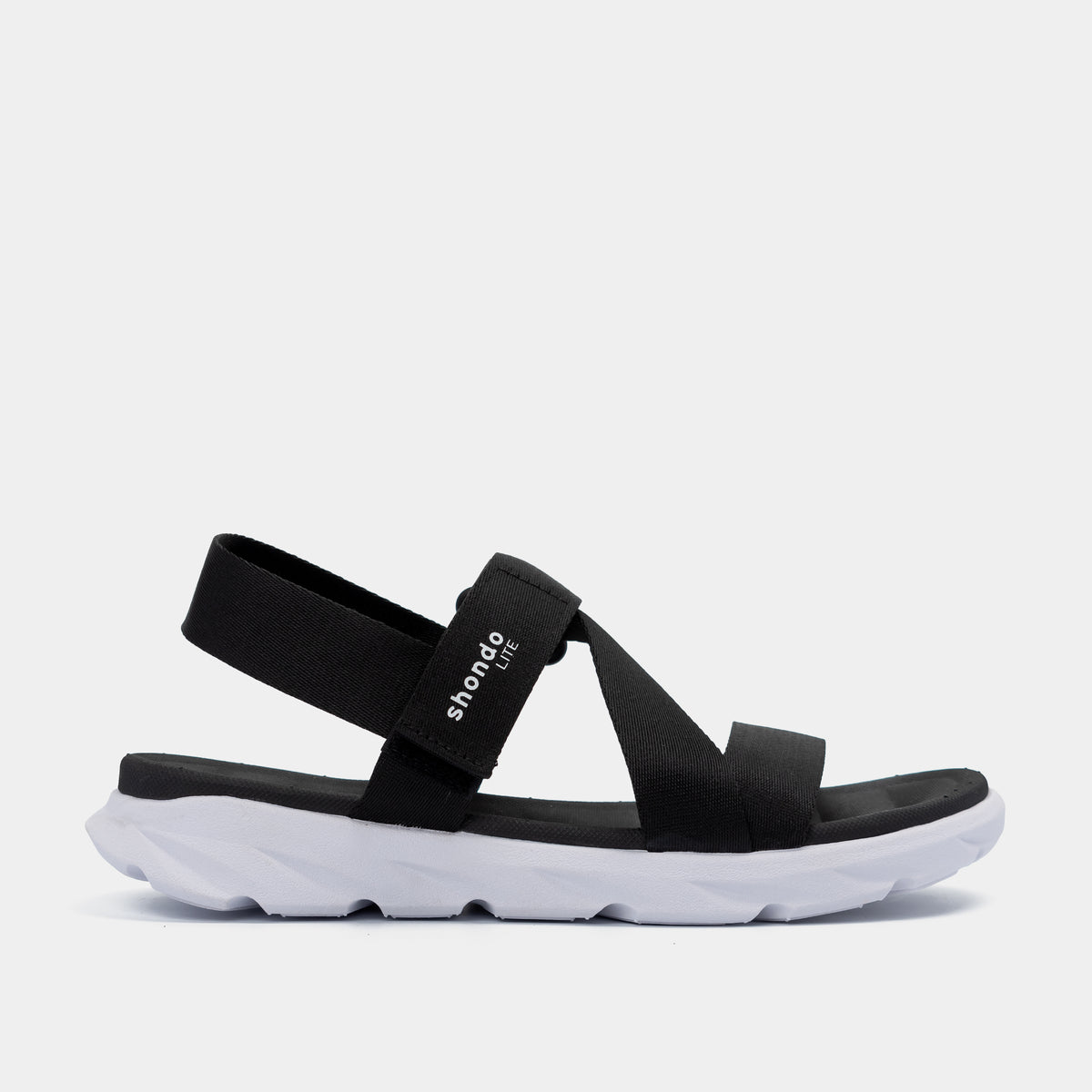 Sandal học sinh F6S Shondo Lite đen trắng