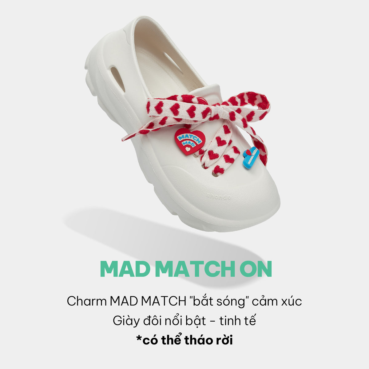 Giày Sneaker Shondo EZI Limax Nữ Valentine Màu Trắng Kem