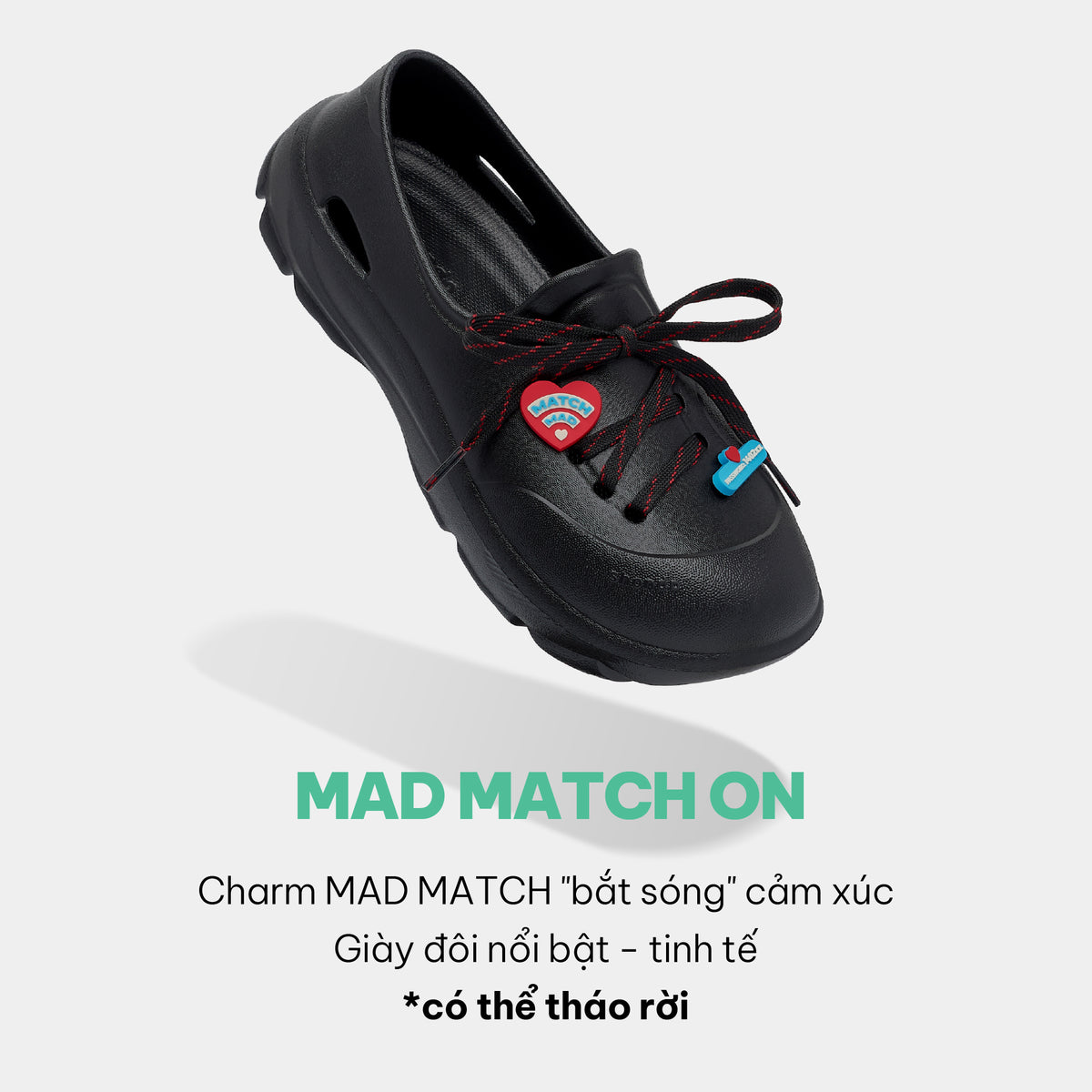 Giày Sneaker Shondo EZI Limax Nam Valentine Màu Đen