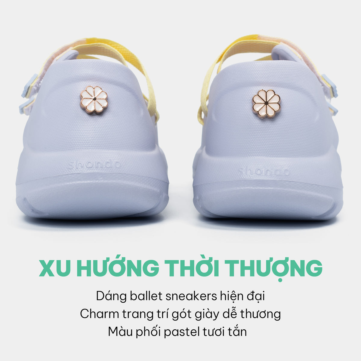 Giày ballet sneaker bé gái Little Dreamie tím