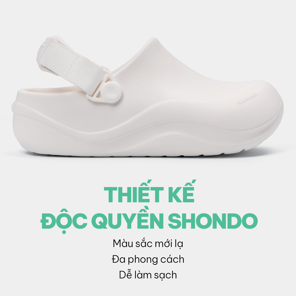Giày Clog Suke nữ trắng
