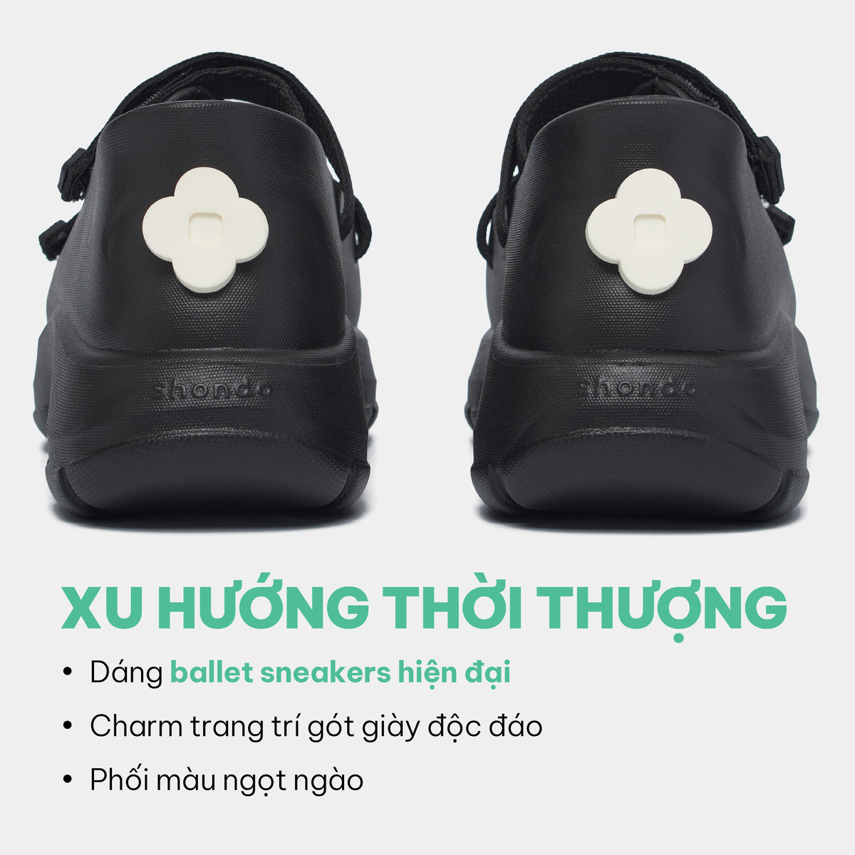 Giày ballet sneaker nữ Dreamie đen