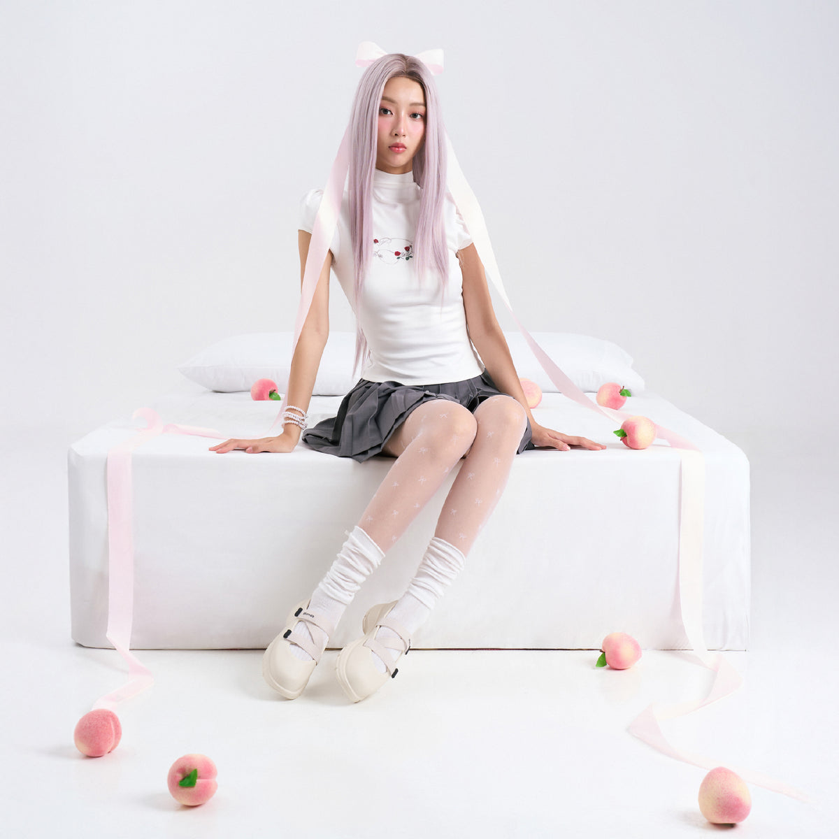 Giày ballet sneaker nữ Dreamie trắng