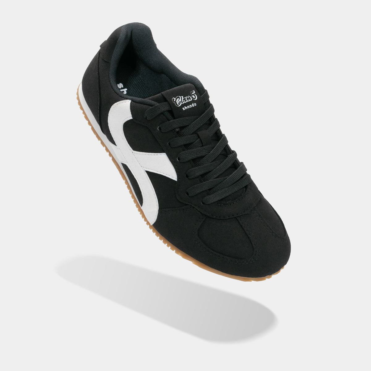 Giày sneaker đế thấp nam nữ Class 5 đen