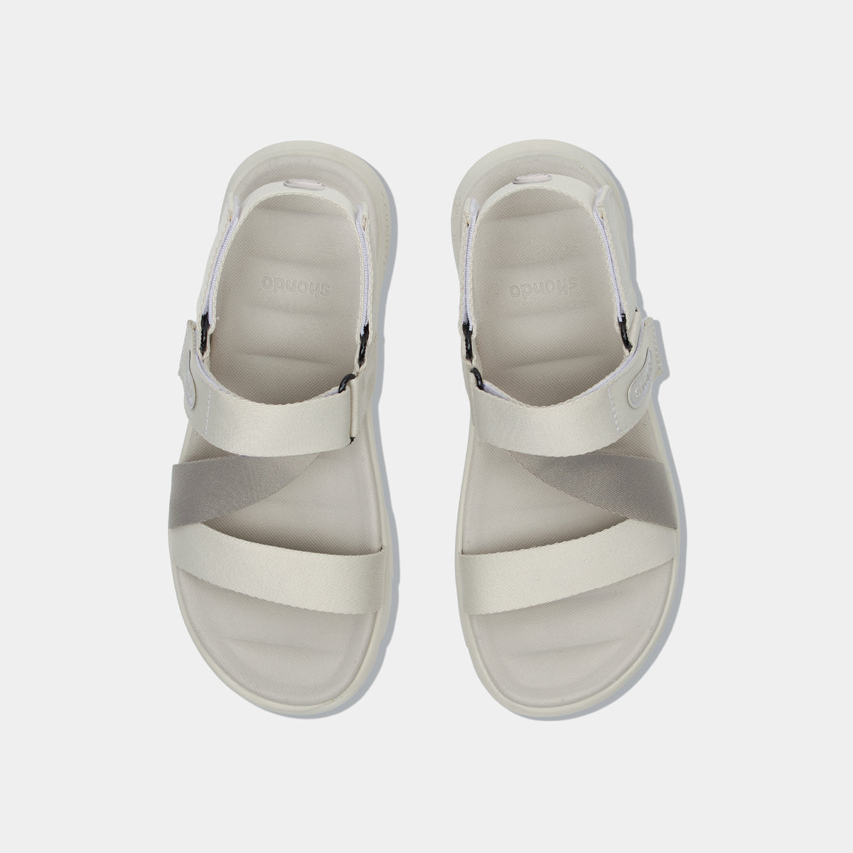 Sandal F6S Quai Chéo Unisex Nâu Nhạt