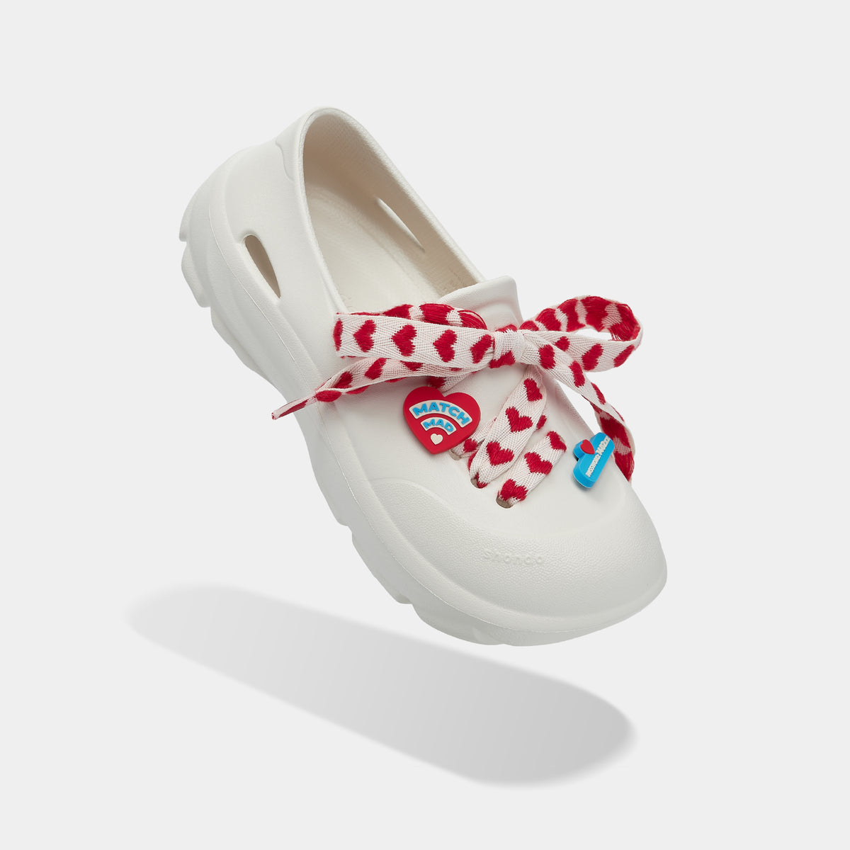 Giày Sneaker Shondo EZI Limax Nữ Valentine Màu Trắng Kem