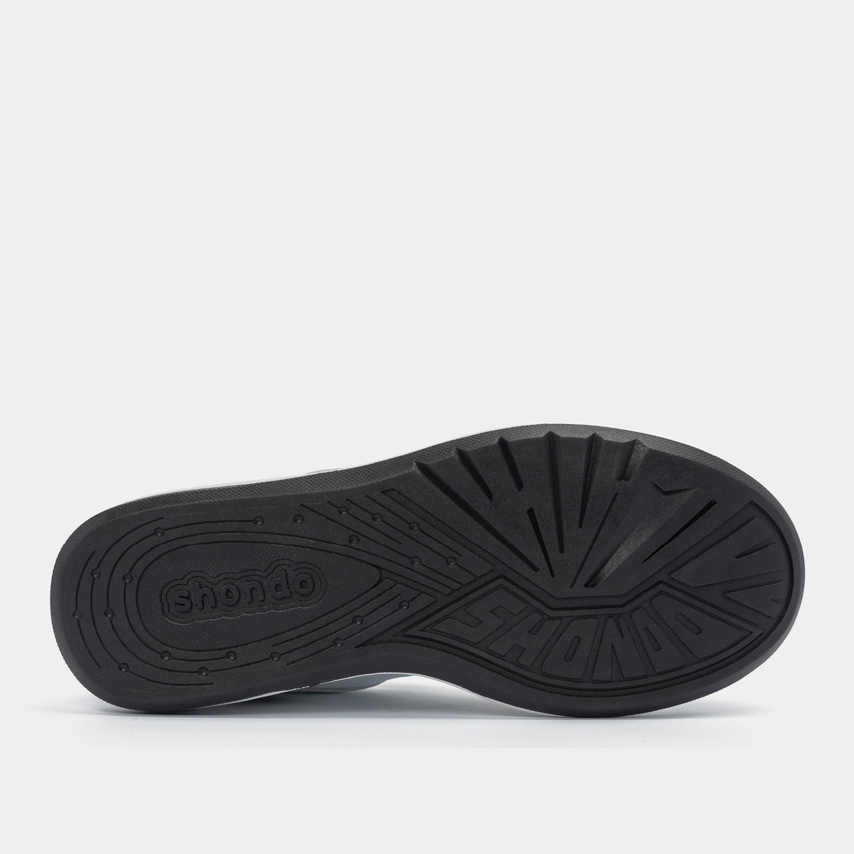 Giày sneaker Class 2 logo Shondo nam nữ trắng đen