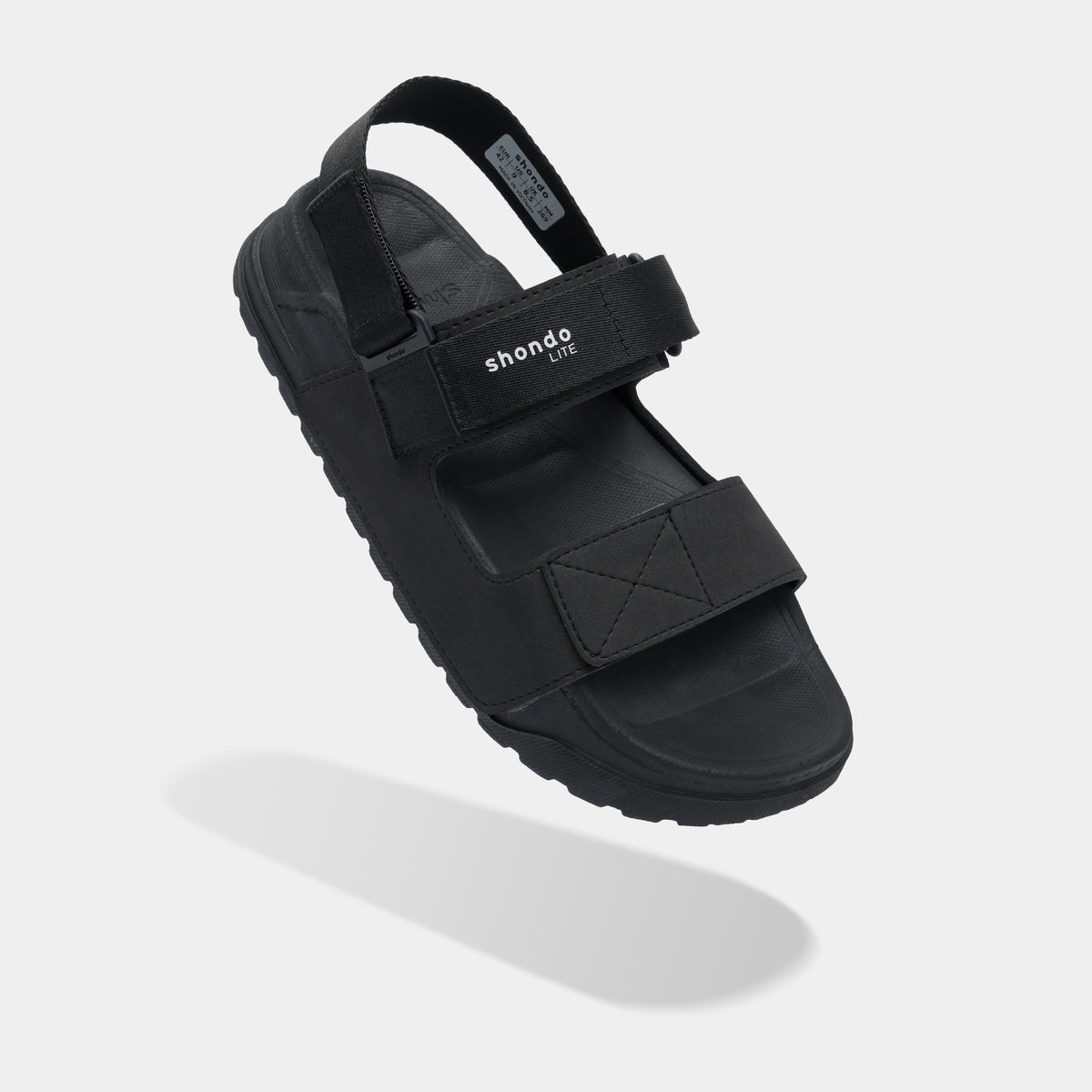 Sandal Platy 4 Lite quai ngang unisex đen