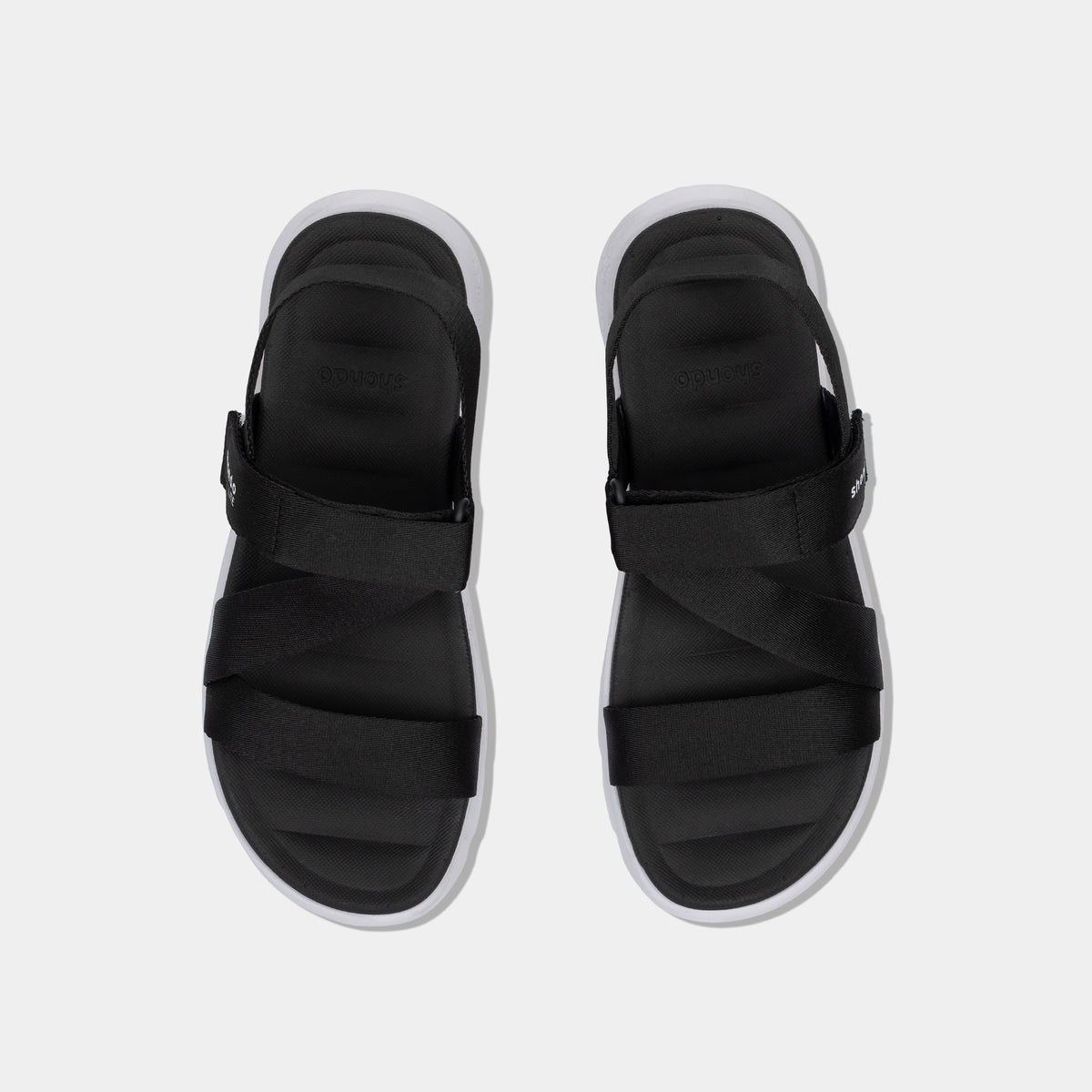 Sandal học sinh F6S Shondo Lite đen trắng