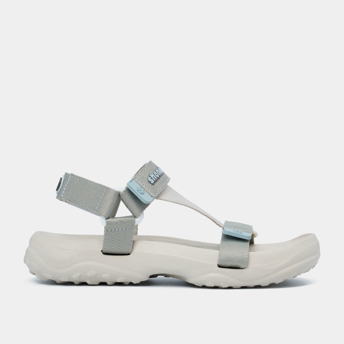 Sandal F11 Quai Chéo Unisex Xám Rêu