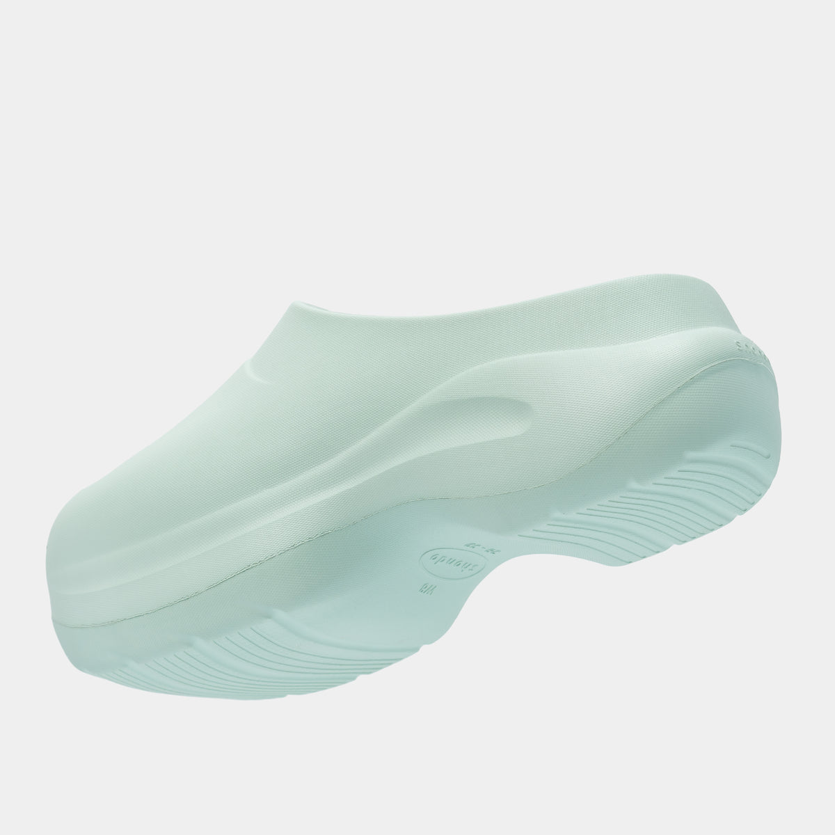Clog MULE CHIC Limax đế cao nữ xanh mint